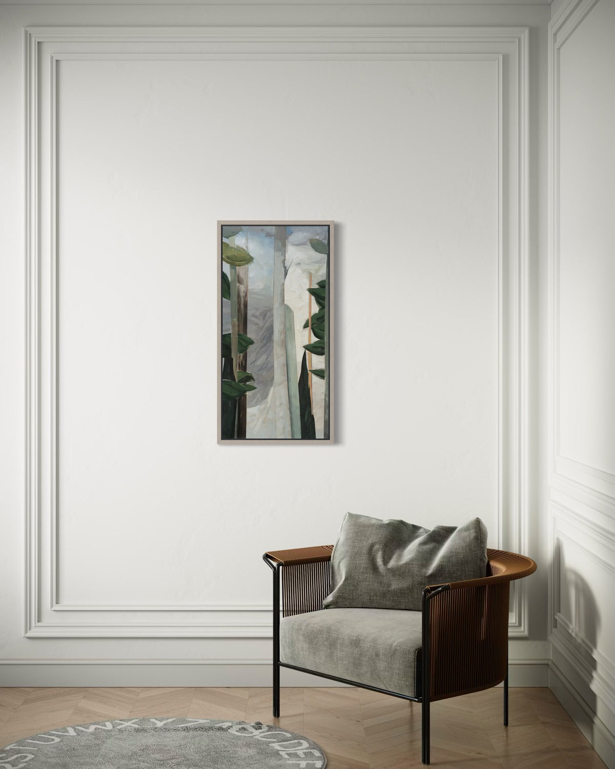 A Narrow Vista , 36in x 18in acrylic on canvas