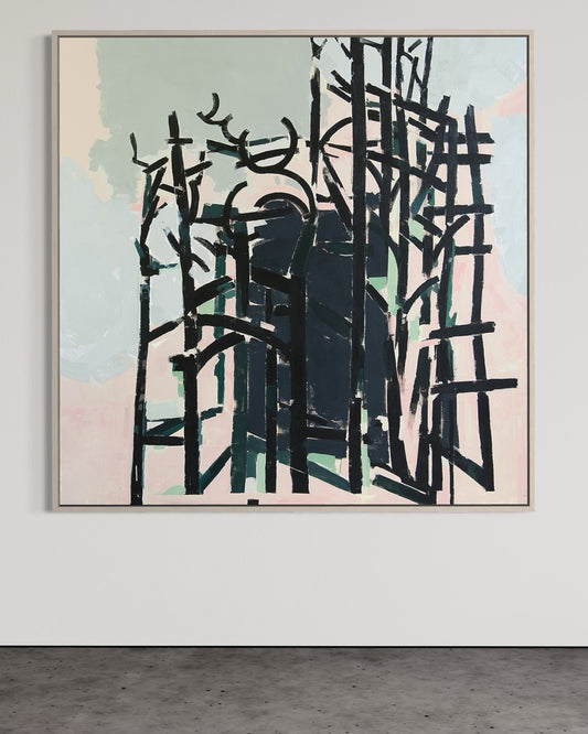 Forest Entrance , 60in x 60in x 1.5in acrylic on canvas.