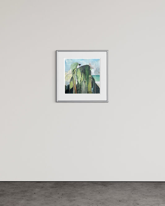 Hill With A Blue Stream, Giclée Archival Museum Print.(Unframed)