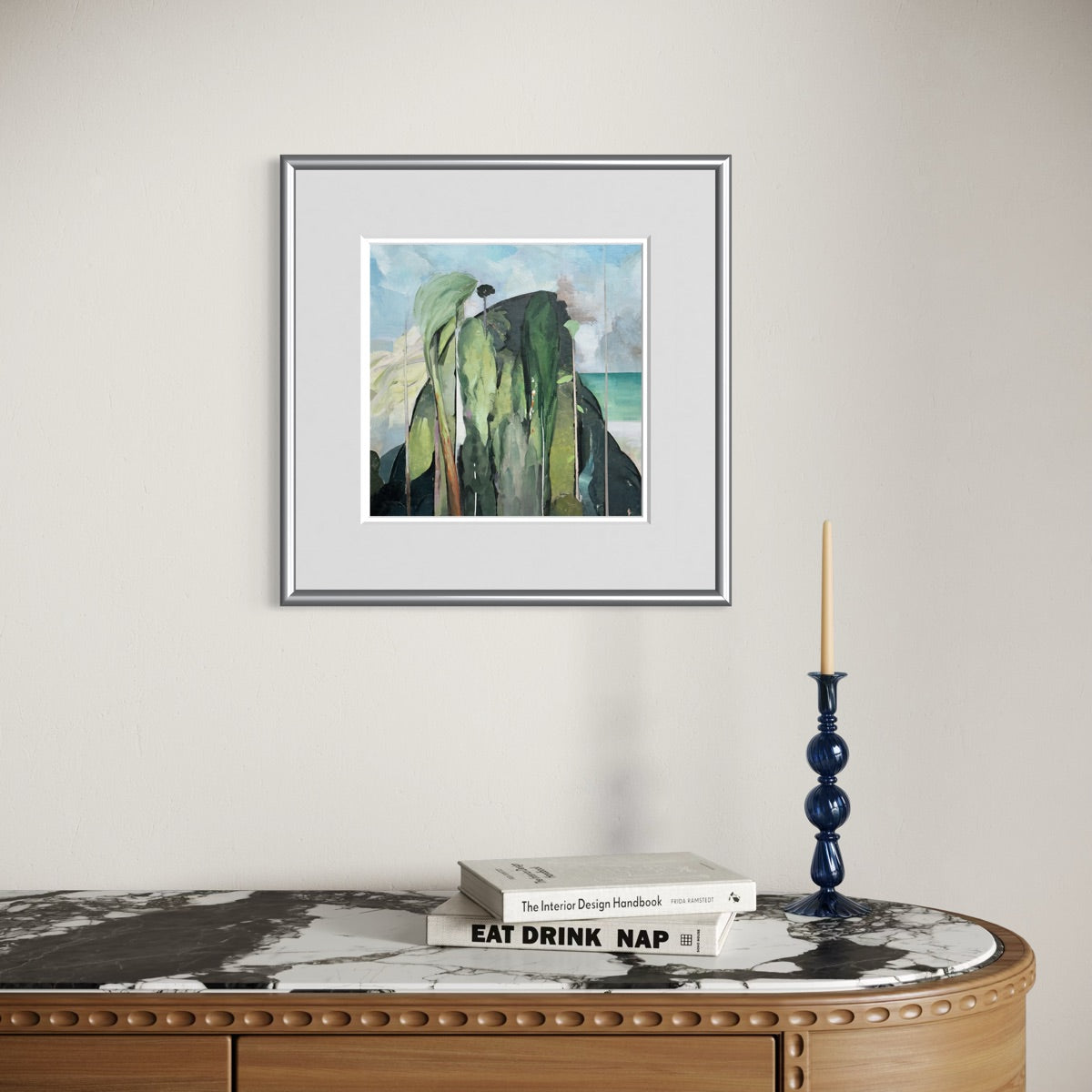 Hill With A Blue Stream, Giclée Archival Museum Print.(Unframed)