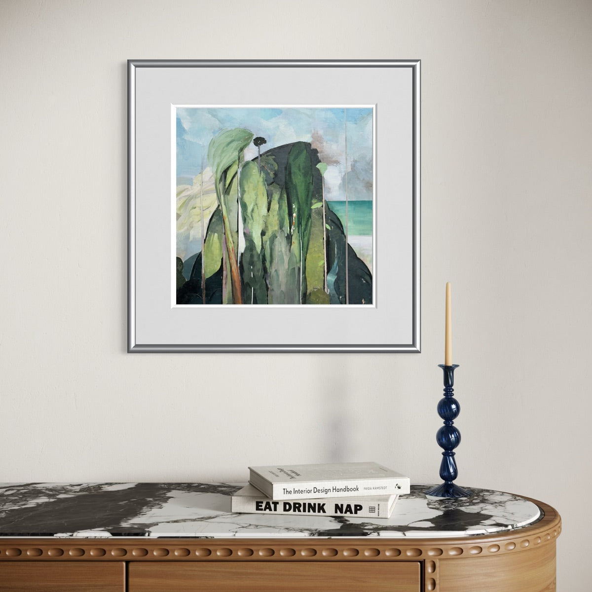 Hill With A Blue Stream, Giclée Archival Museum Print.(Unframed)
