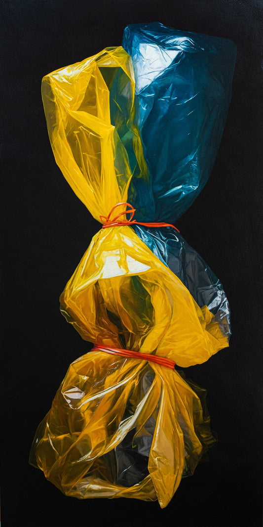 Peek-a-boo , 60in x 30in x 1.5 in oil on canvas