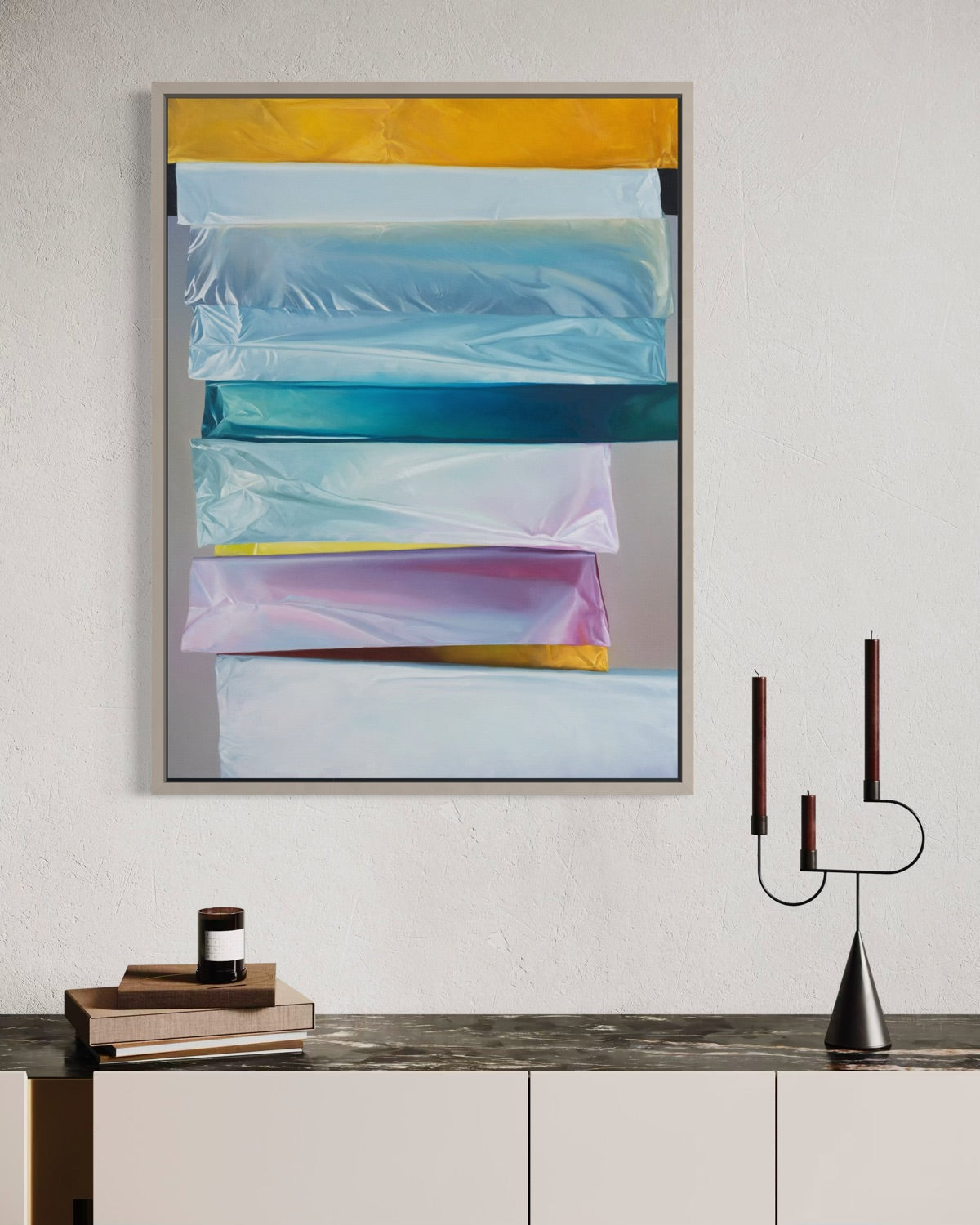 Strata One , 40in x 30 in x 1.5in oil on canvas