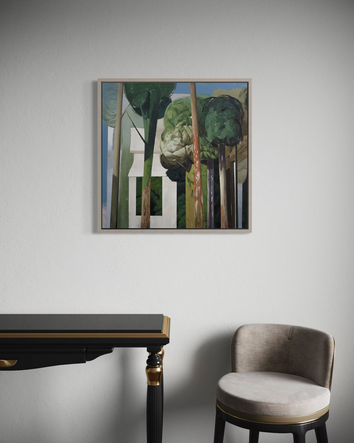 Urban Canopy , 30in x 30in acrylic on canvas
