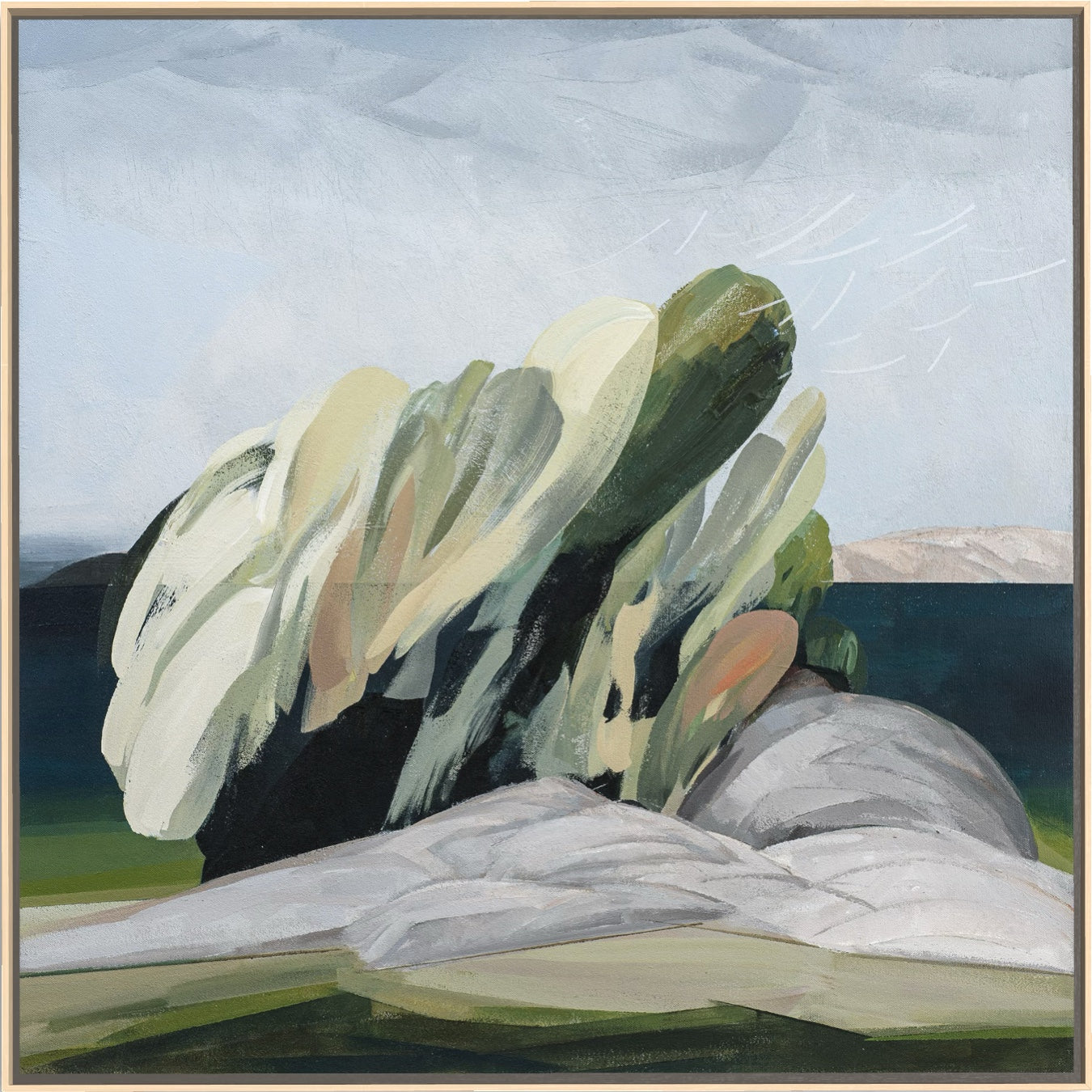 ON LOAN - Headwinds 30in x 30in x 1.5in Acrylic on canvas