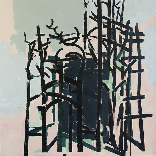 Forest Entrance , 60in x 60in x 1.5in acrylic on canvas.