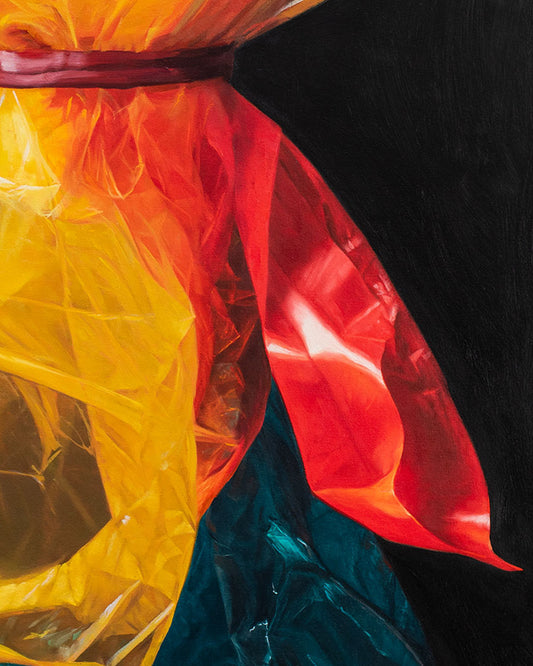 Pickpocket Duck, 60in x 30in x 0.75 in oil on canvas