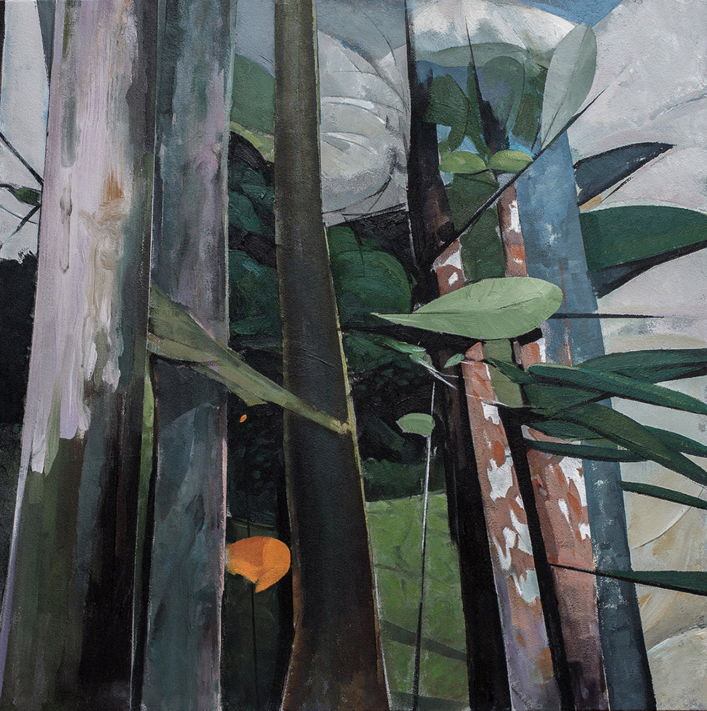 ON LOAN - Silent Woods , 30in x 30in acrylic on canvas