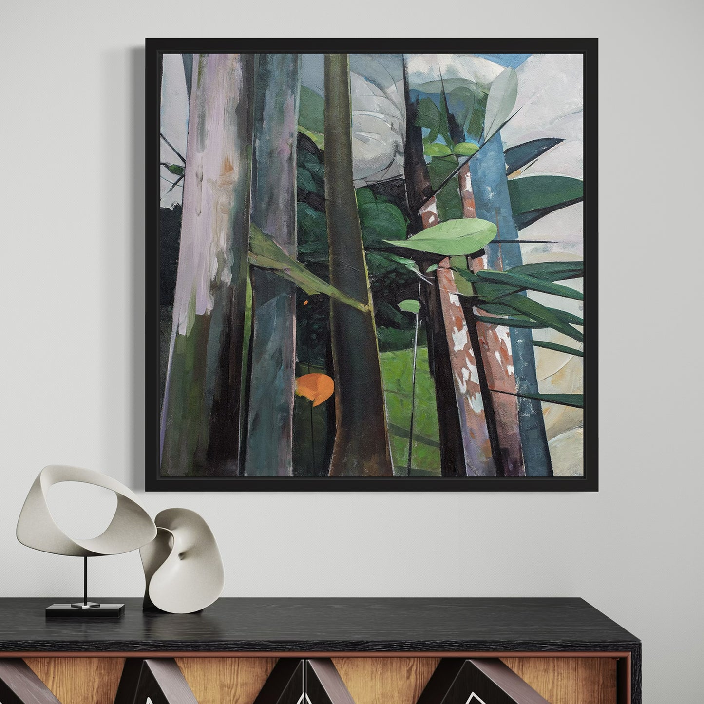 ON LOAN - Silent Woods , 30in x 30in acrylic on canvas