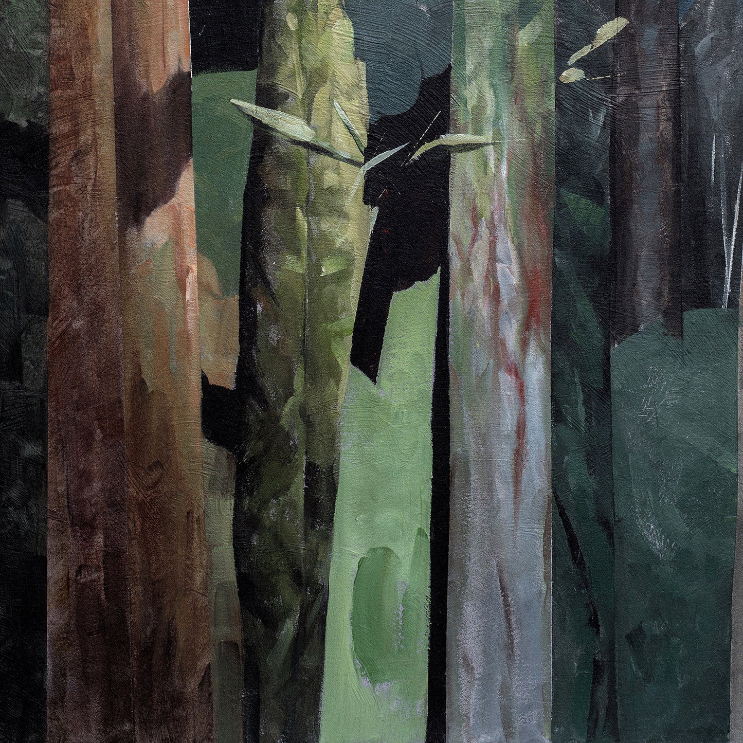 ON LOAN - Hill Woodland ,  40in. X 30in acrylic on canvas
