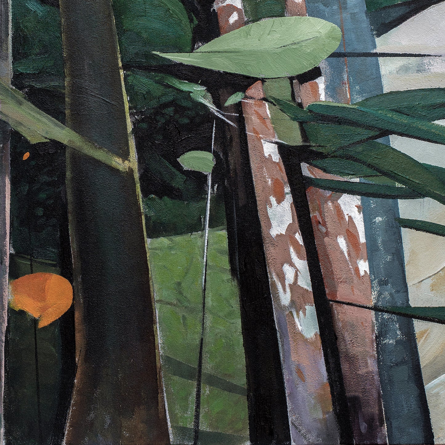 ON LOAN - Silent Woods , 30in x 30in acrylic on canvas