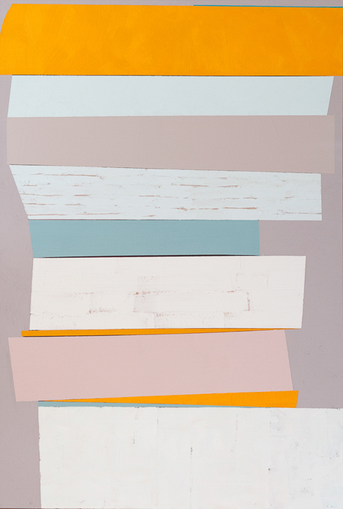 "Stack painting1" (40 in x 60 in) -acrylic Private Collection
